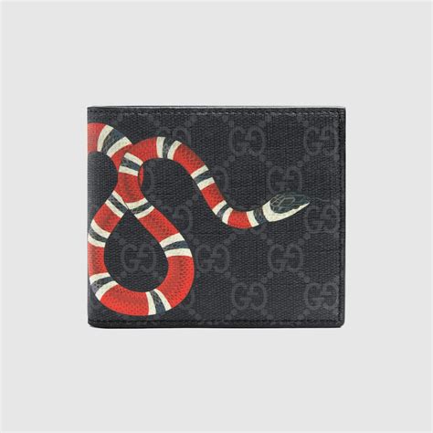 portafoglio aperto gucci kingsnake|GUCCI: Gucci portafoglio Kingsnake Tessuto .